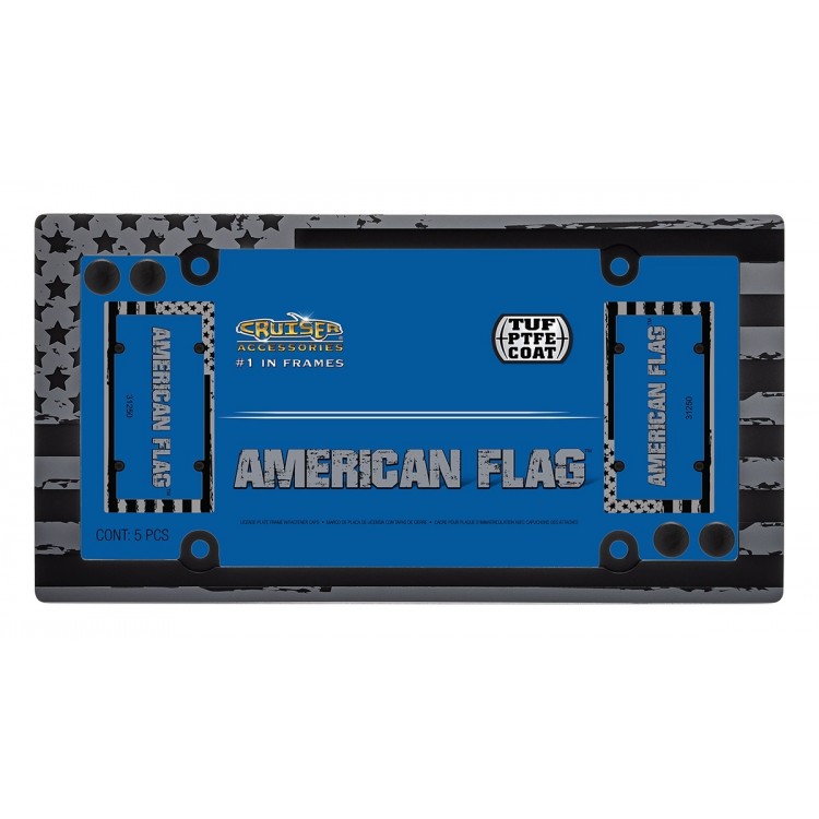 American Flag Tuf Coat License Plate Frame