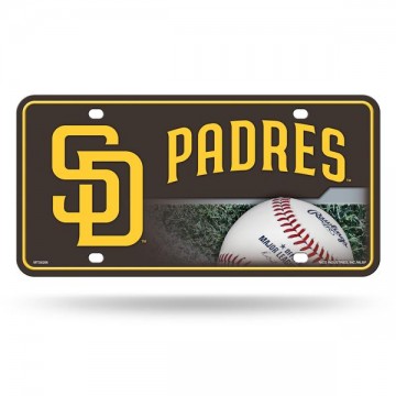San Diego Padres Metal License Plate