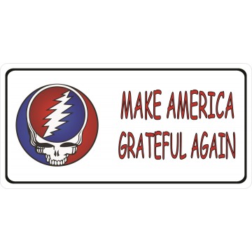Make America Grateful Again Photo License Plate 