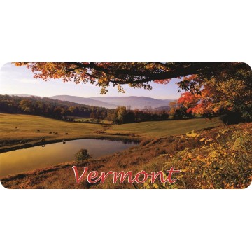 Vermont Scenery Photo License Plate