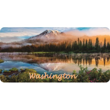 Washington Scenery Photo License Plate