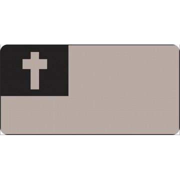 Christian Flag Subdue Photo License Plate