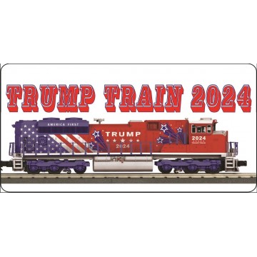 Trump Train 2024 Photo License Plate