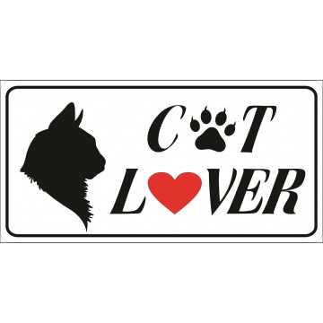 Cat Lover Photo License Plate
