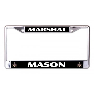 Marshal Mason Chrome License Plate Frame