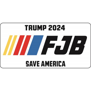 Trump 2024 FJB Save America Photo License Plate