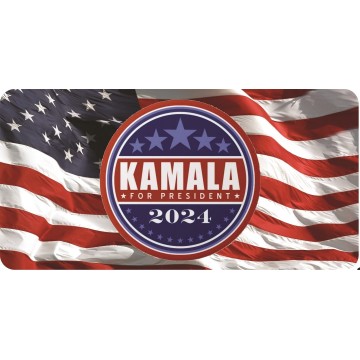 Kamala For President 2024 Photo License Plate