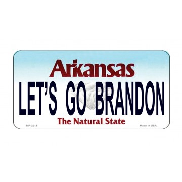 Let's Go Brandon Arkansas Photo License Plate