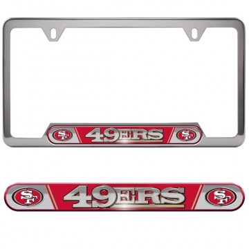 San Francisco 49ers Premium Stainless License Plate Frame 