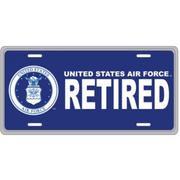 U.S. Air Force Retired License Plate 