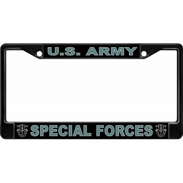 U.S. Army Special Forces Black License Plate Frame