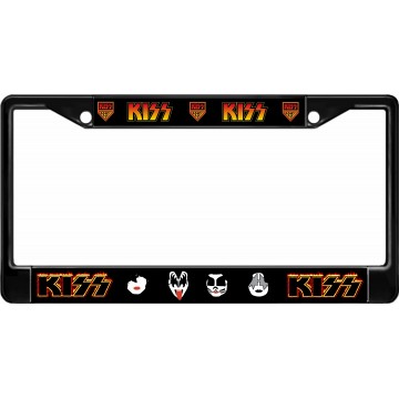 Kiss Army Black License Plate Frame