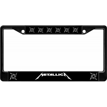 Metallica Black License Plate Frame