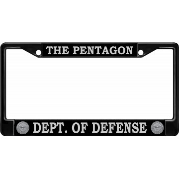 The Pentagon Dept. Of Defense Black License Plate Frame