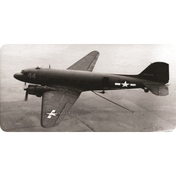 WW2 Glider Plane Photo License Plate