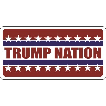 Trump Nation Photo License Plate
