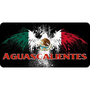 Mexico Aguascalientes Eagle Photo License Plate