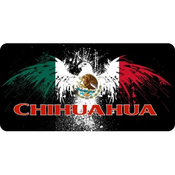 Mexico Chihuahua Eagle Photo License Plate