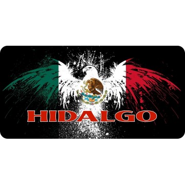 Mexico Hidalgo Eagle Photo License Plate