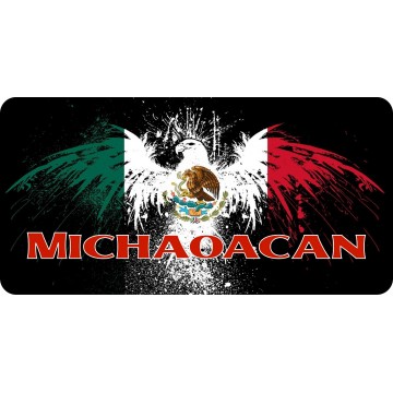 Mexico Michoacán Eagle Photo License Plate