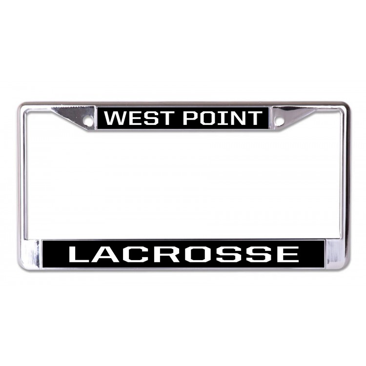 West Point Lacrosse Chrome License Plate Frame