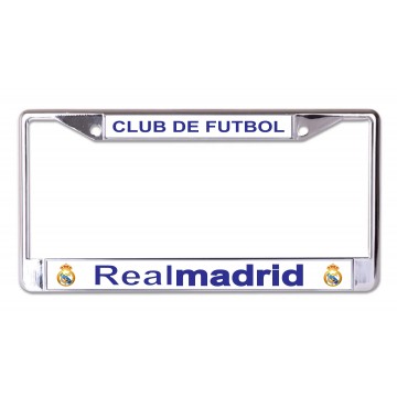 Realmadrid Club De Futbol Chrome License Plate Frame
