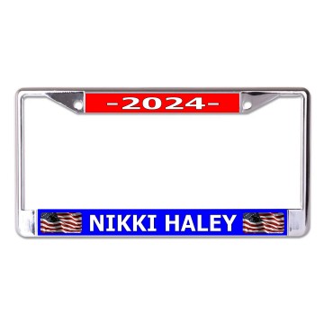 Nikki Haley 2024 Chrome License Plate frame