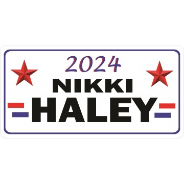 Nikki Haley 2024 Photo License Plate