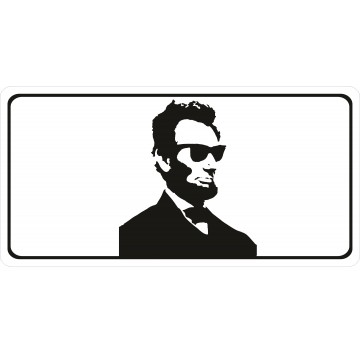 Cool Abe Lincoln #1 Photo License Plate
