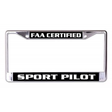 Sport Pilot Chrome License Plate Frame