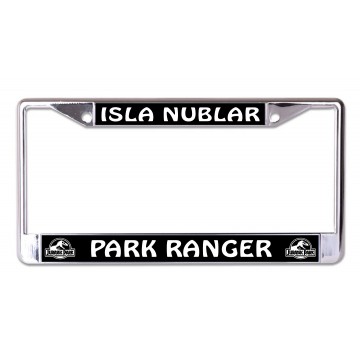 Jurassic Park Ranger Chrome License Plate Frame