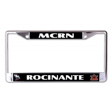 The Expanse MCRN Rocinante Chrome License Plate Frame