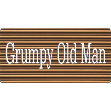 Grumpy Old Man Photo License Plate