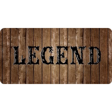 Legend Photo License Plate