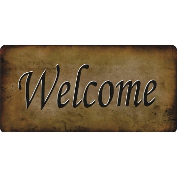 Welcome Photo License Plate