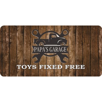 Papas Garage Papas Tools Papas Rules #2 Photo License Plate