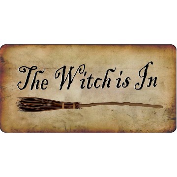 The Witch Is In Photo License Plate