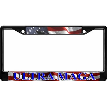 Ultra Maga Black License Plate Frame