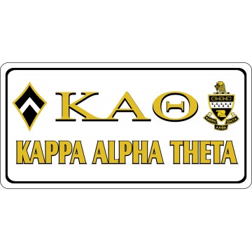 Kappa Alpha Theta Photo License Plate