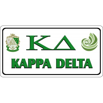 Kappa Delta Photo License Plate