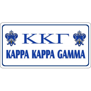 Kappa Kappa Gamma Photo License Plate