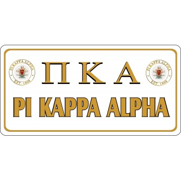 Pi Kappa Alpha Photo License Plate