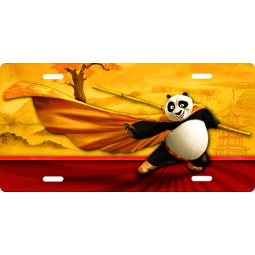 Kung Fu Panda Photo License Plate