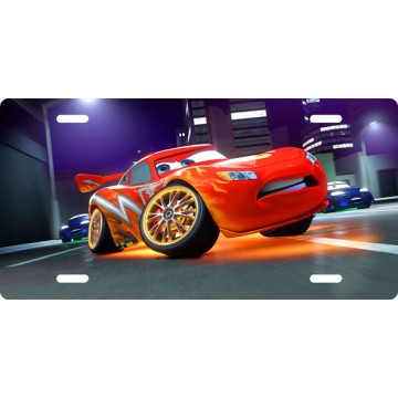 Lightning McQueen Photo License Plate