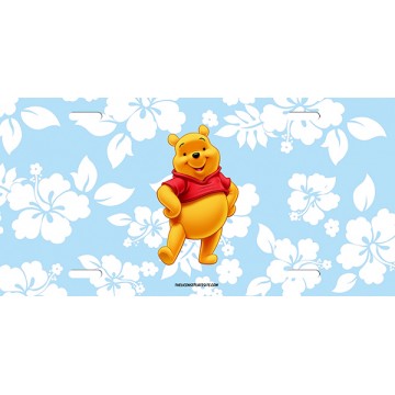 Winnie The Poo Photo License Plate