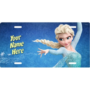 Elsa Frozen Photo License Plate