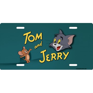 Tom And Jerry Photo License Plate
