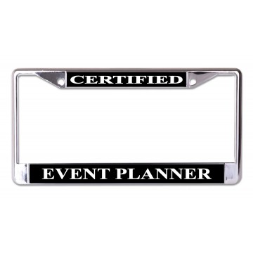 Certified Event Planner Chrome License Plate Frame