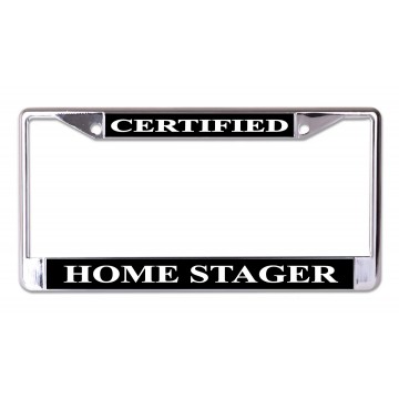 Certified Home Stager Chrome License Plate Frame