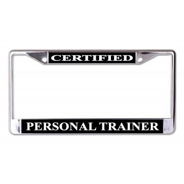 Certified Personal Trainer Chrome License Plate Frame